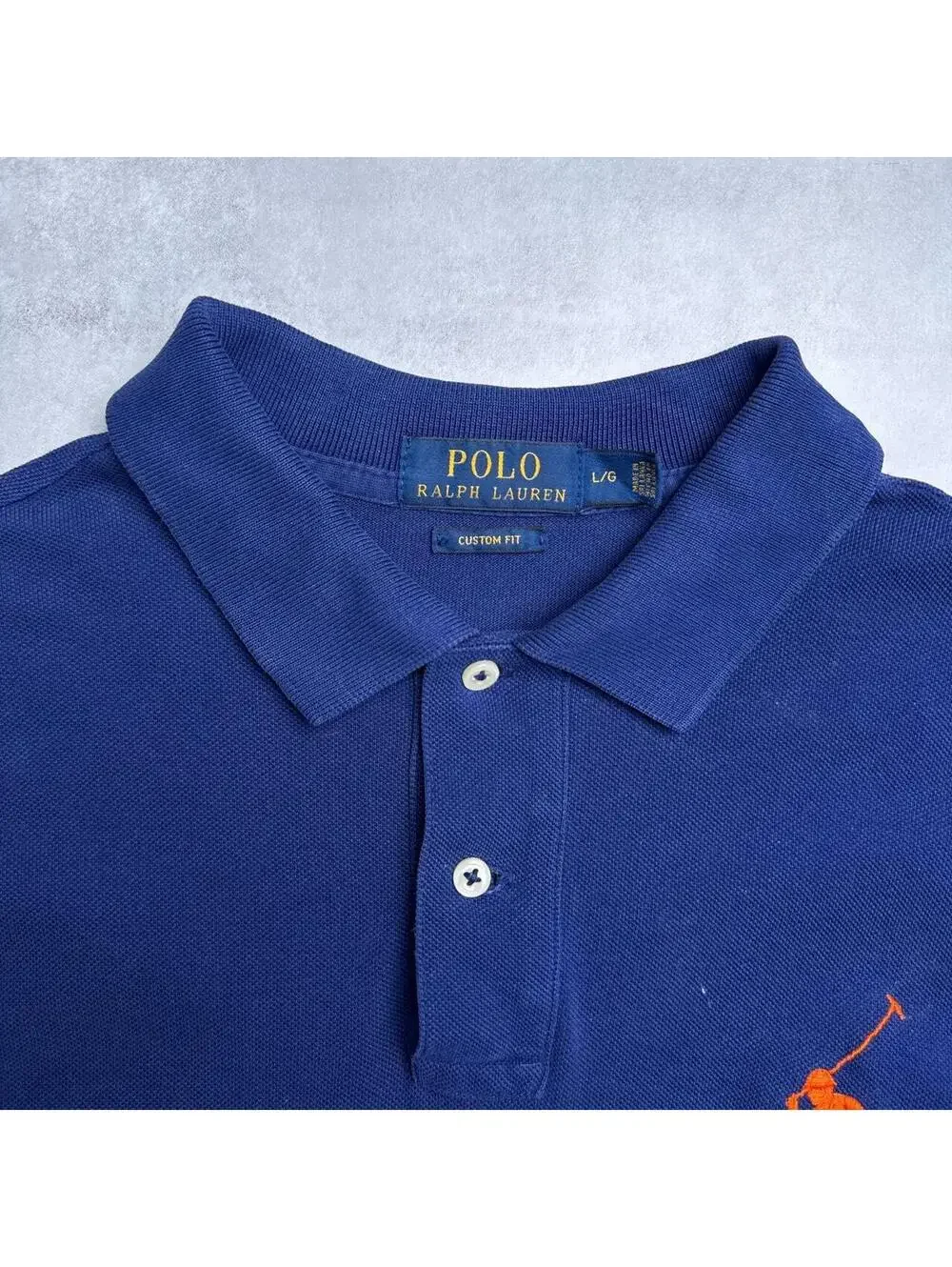 Y2K Polo Ralph Lauren blue polo shirt